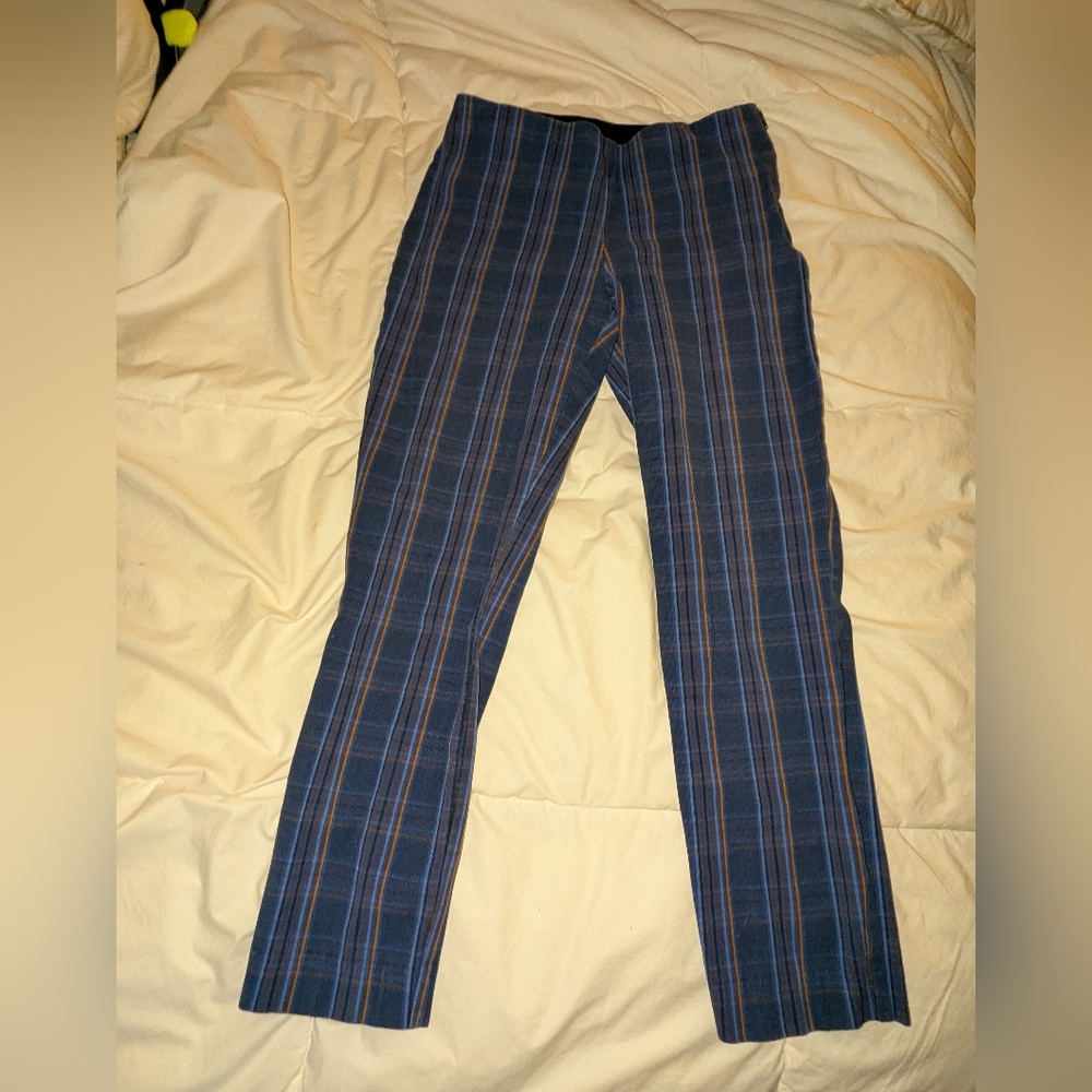 a new day Blue Dress Pants with Vertical Stripes